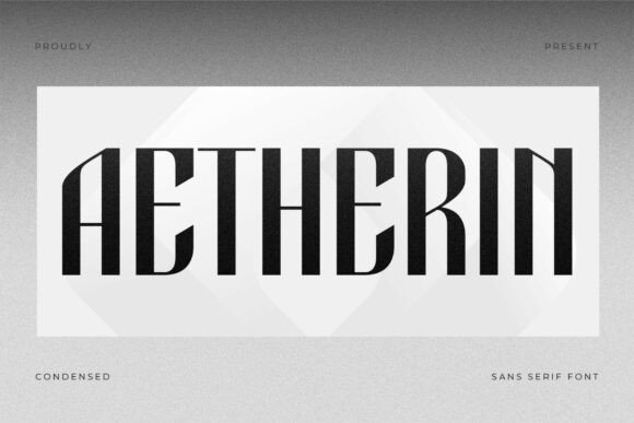 Aetherin: A Retro Modern Typeface for Makers