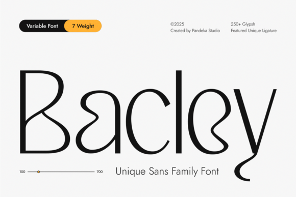 Bacley: A Modern Sans Serif Typeface for Editorial Design