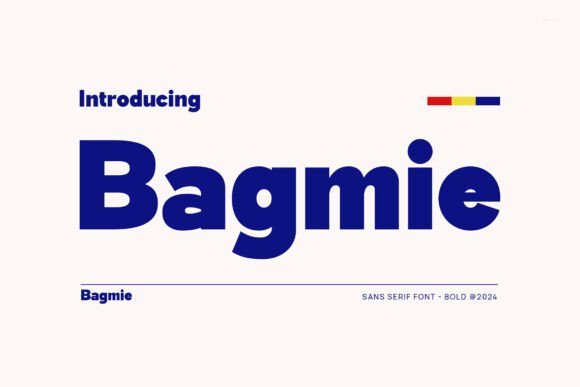 Bagmie: A Modern Sans Serif Font for Polished Branding