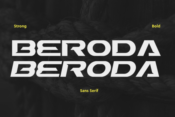 Beroda Font: Modern Geometric Sans Serif for Digital Brands