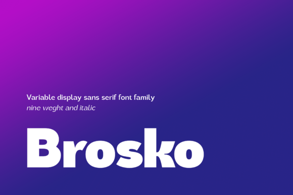 Brosko: A Bold Sans Serif Typeface for Modern Web Design