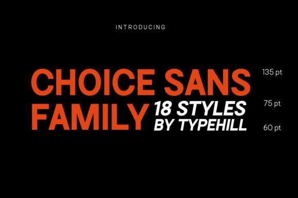 Choice Sans Family Typeface for Crafters