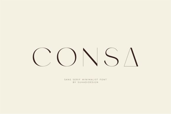 Consa: The Minimalist Typeface for Clear Campaigns