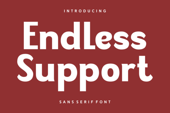 Endless Support: A Bold Typeface for Modern Editorial Design