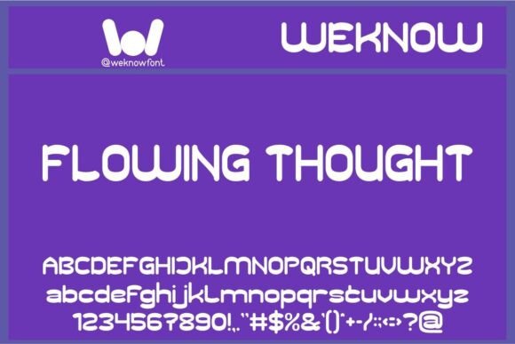 Flowing Thought Typeface for Modern Web Design