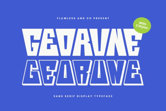 Georune Typeface: Bold Sans Serif for Modern Brands
