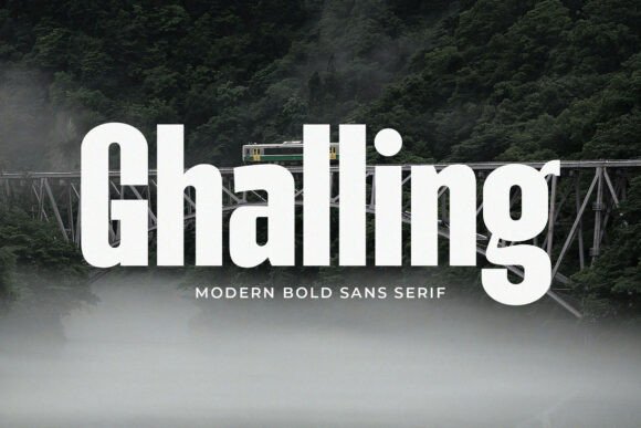 Ghalling: A Bold Sans Serif Font for Makers