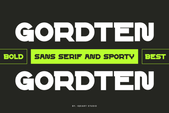 Gordten: The Bold Typeface for Makers