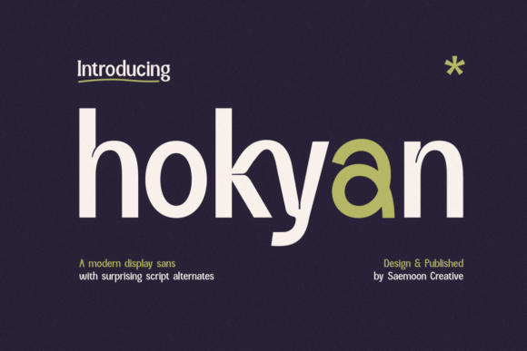 Hokyan: A Modern Sans Serif Typeface for Editorial Design