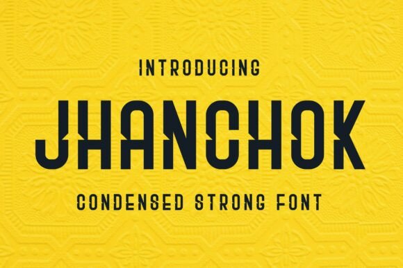 Jhanchok: A Bold Sans Serif Font for Web Design