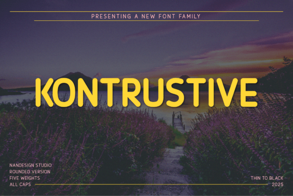 Kontrustive Rounded: A Modern Typeface for Makers
