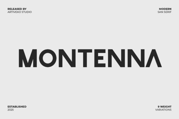 Montenna Regular: A Modern Sans Serif for Designers