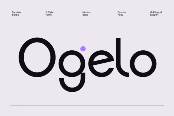 Ogelo: A Modern Rounded Sans Serif Font for Web Design