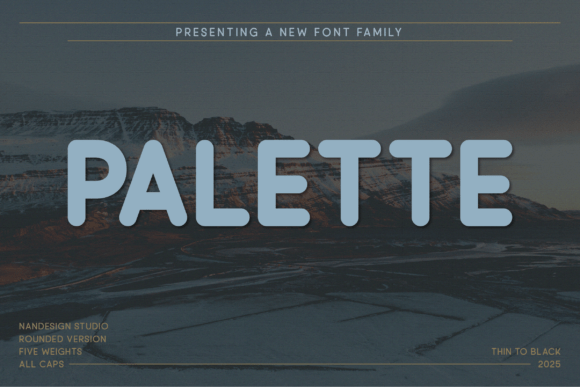 Palette Rounded: A Modern Sans Serif Typeface