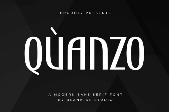Quanzo: A Modern Sans Serif Typeface for Digital Brands