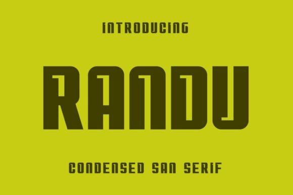 Randu: A Bold Sans Serif Font for Modern Web Design
