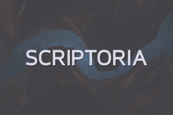 Scriptoria Font for Bold Web Headlines