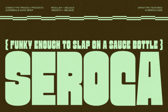 Seroca Font: A Bold Retro Sans Serif for Modern Design