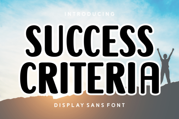 Success Criteria Font for Modern Crafters