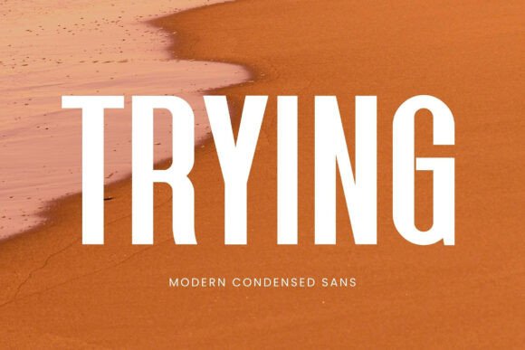 Trying: The Modern Sans Serif Font for Crafters