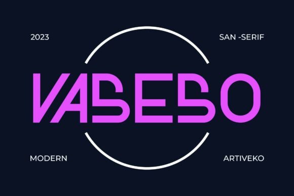Vaseso: A Modern Geometric Sans Serif Font for Web Design