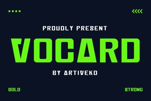 Vocard: The Modern Sans Serif Font for Strong Branding