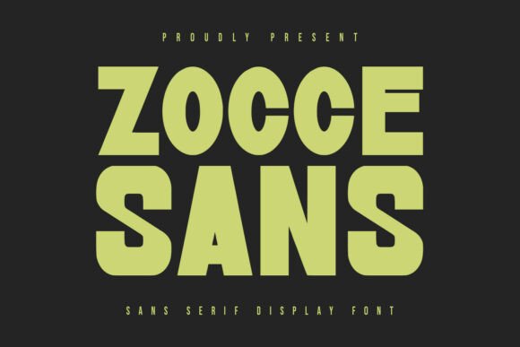 Zocce Sans: A Bold Typeface for Makers